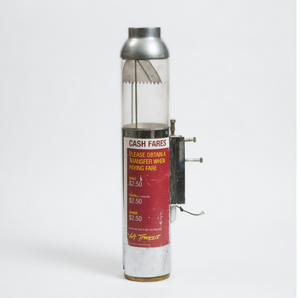 Los Angeles Transit Fare Box, Diamond Mfg. Co., Kansas City, MO, mid 20th century