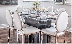 Black Marble Dining Table