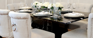 Black Marble Dining Table
