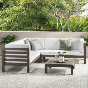 BRAND NEW IN BOX- Adharsh 5 - Person Outdoor Seating Group with Cushion (Retail $1,580)