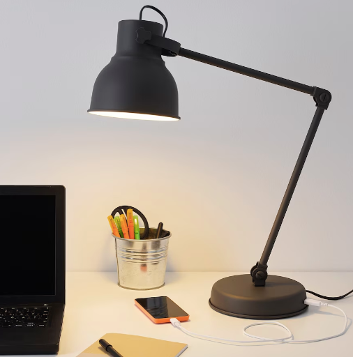 BRAND NEW IKEA HEKTAR Work lamp, dark gray (*retail $69.99)