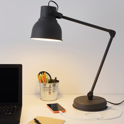 IKEA HEKTAR Work lamp, dark gray (*retail $69)