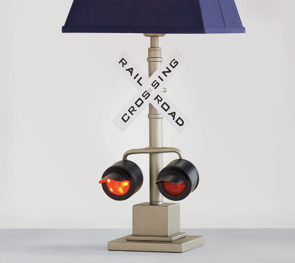 Pottery Barn Kids Railroad Crossing Base Table Lamp
