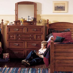 Stanley Furniture Young America Habor Town Dresser with Mirror