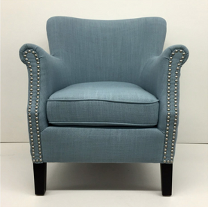 Blue Upholstered Armchair