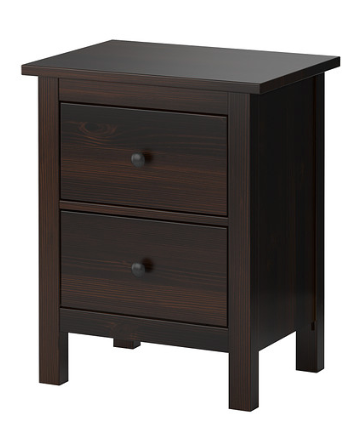 IKEA Hemnes End Table, Black-Brown (*2 Available)
