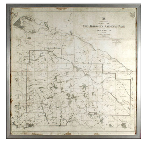 Algonquin National Park Map Print (*Reproduction of a 1914 Map)