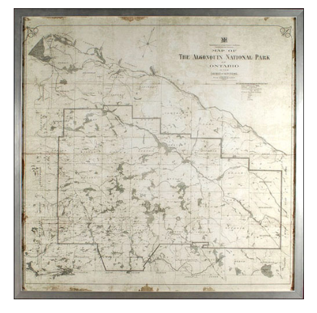 Algonquin National Park Map Print (*Reproduction of a 1914 Map)