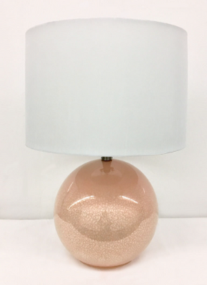 Light Pink Sphere Table Lamp