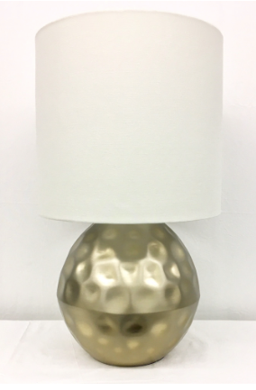 Pair of Gold Golf Ball Table Lamps