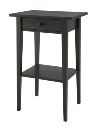 IKEA Hemnes Nightstand Black-Brown (*2 Available)