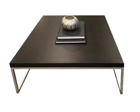 Low Profile Black Square Coffee Table