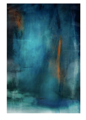 Deep Blue Abstract Wall Art