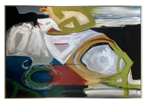 Color Vision Framed Canvas Art- 82"x56" (*2 Available)