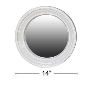 White Round Mirror