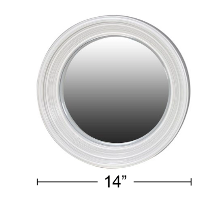 White Round Mirror