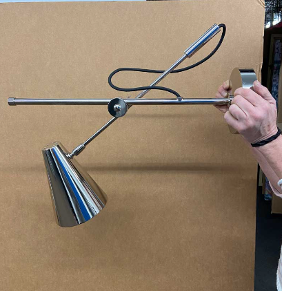 Tilting Chrome Wall Sconce