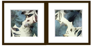 Teal Pansy Series 1 & 2 Wall Art