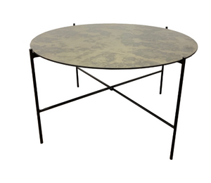 Distressed Style Gold Coffee Table