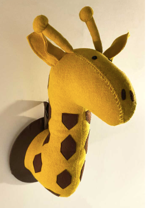 Giraffe Head Wall Decor