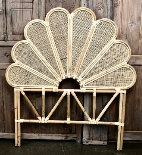 Petal Twin Rattan Headboard webbing Rattan- retail $899 (*2 Available)