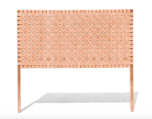 Woven Leather Headboard Aliyah, Queen- retail $1,790 (*2 Available)