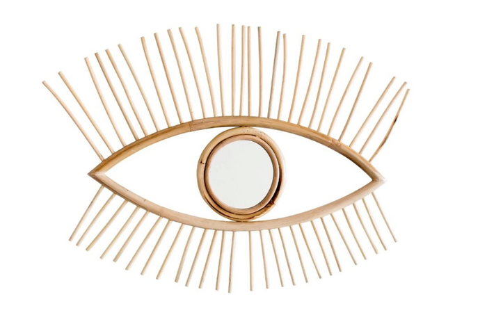 Eye Rattan Mirror- retail $550 (*8 Available)