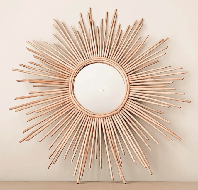 Starburst Rattan Mirror- retail $300 (*7 Available)