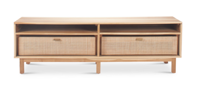 Hannah Natural Teak T.V Console- retail $2,200 (*3 Available)