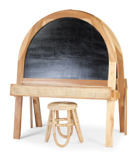 Lucy double sided Kids Chalk Board Rattan- retail $899 (*8 Available)