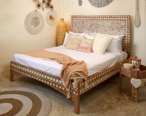 Handmade Samaya Bed with Low footboard, King- retail $3,600