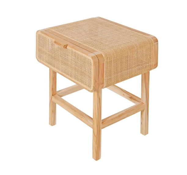 Felicitas Cane Nightstand - retail $699 (*3 Available)