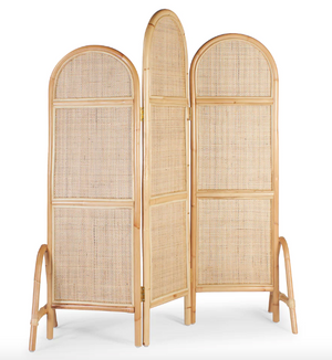 Large Webbing Rattan Room Divider- retail $1,490