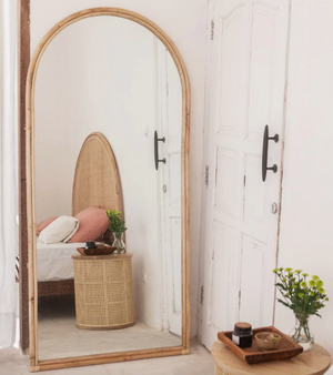 Lola Rattan Arched Mirror- retail $1,290 (*6 Available)