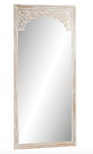 Washed white Morocco Floor Mirror- retail $1,590 (*5 Available)