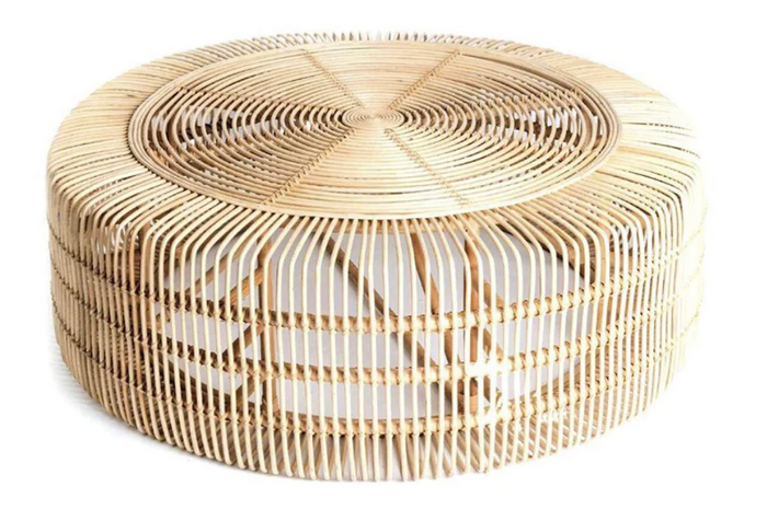 Diane Rattan Coffee Table- retail $1,100