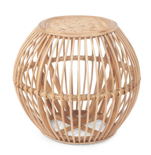 Bubble Rattan Side Table- retail $499 (*2 Available)