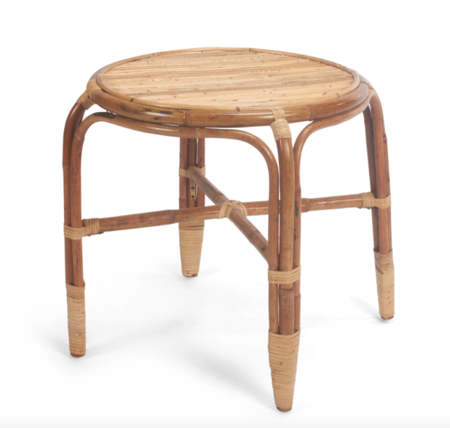 Sumatra Rattan Round Side Table- retail $650 (*6 Available)