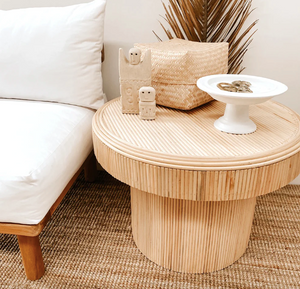 Palmera Rattan Side Table- retail $989 (*2 Available)
