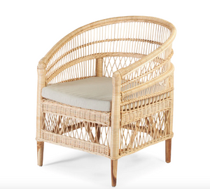 Malawi Natural Rattan Chair - retail $1,299 (*6 Available)