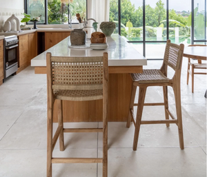 Bahia Teak and Rope Counter Stool- retail $1,190 (*9 Available)