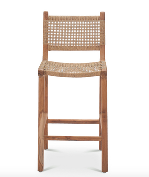Bahia Teak and Rope Counter Stool- retail $1,190 (*9 Available)