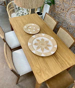 Java Natural A-Grade Teak Dining Table- retail $2,500