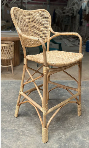 Rattan Bar Stool- retail $1,290 (*16 Available)