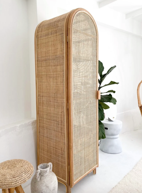 Rattan arch cabinet deals