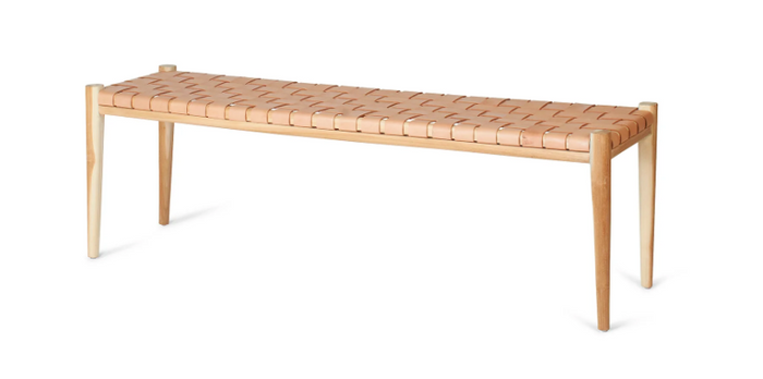 Sahara Woven Leather Bench- retail $1,490 (*3 available)