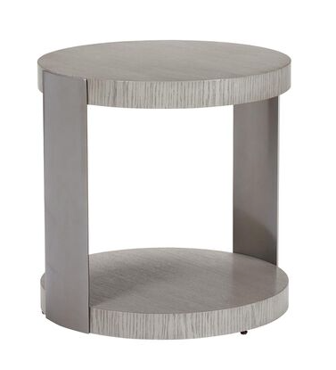 Ethan Allen Braemore Geometric Side Table in Gray Flannel # 1 (*retail $1,336)