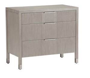 Ethan Allen Valermo Three-Drawer Chest in Gray Flannel # 2 (*retail $2,320)