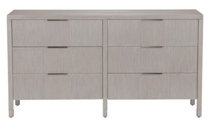 Ethan Allen Valermo Double Dresser in Gray Flannel (*retail $4,046)