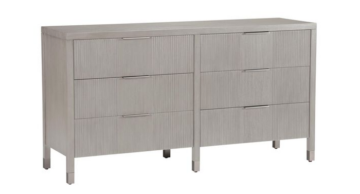 Ethan Allen Valermo Double Dresser in Gray Flannel (*retail $4,046)